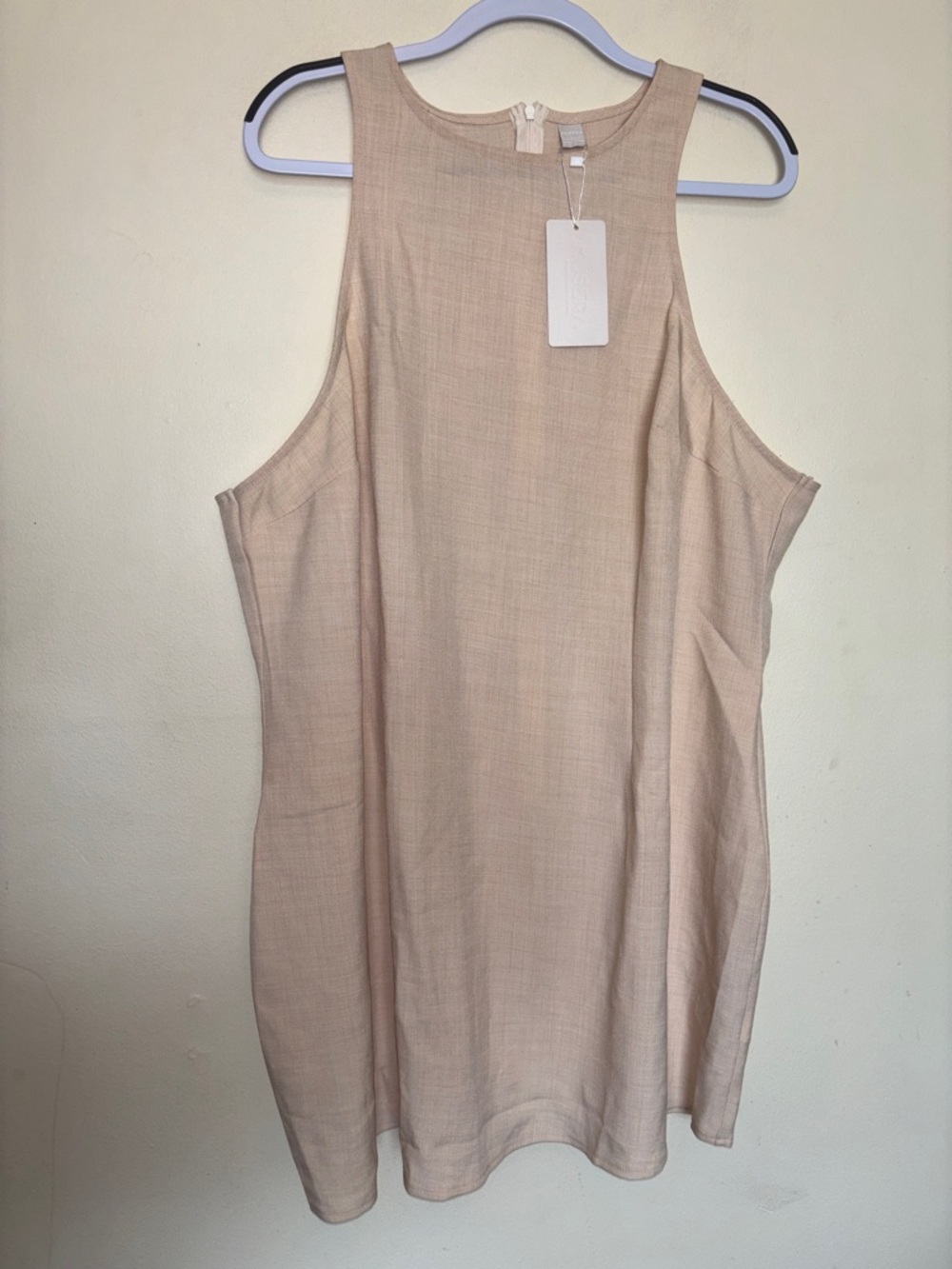 Musera Sleeveless Boho Tank Dress Sz 4XL Lagenlook Relaxed Beachy Zip Oversized